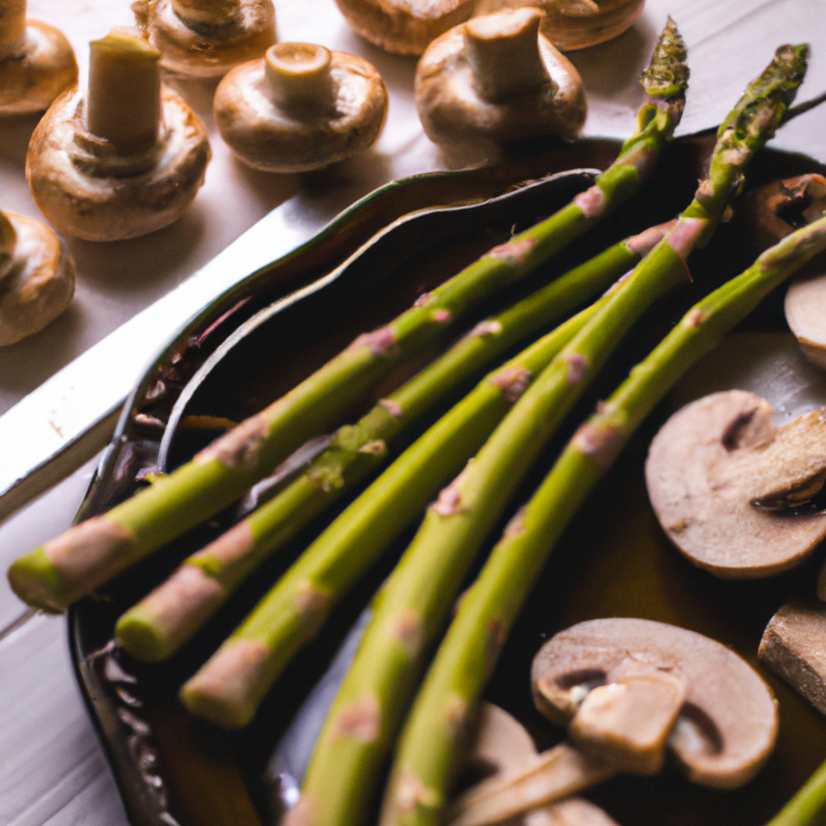 asparagus with mushrooms