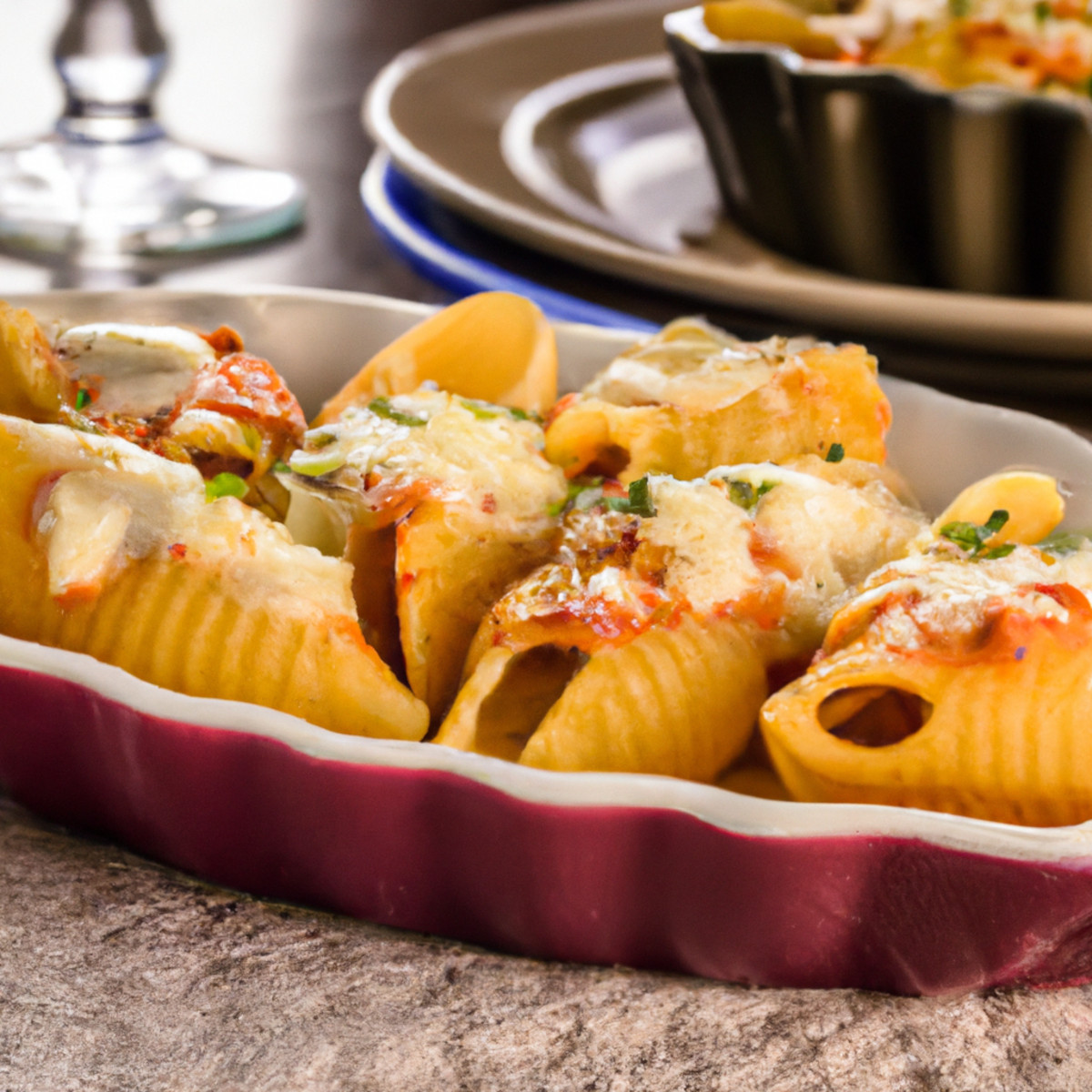 baked stuffed pasta shells