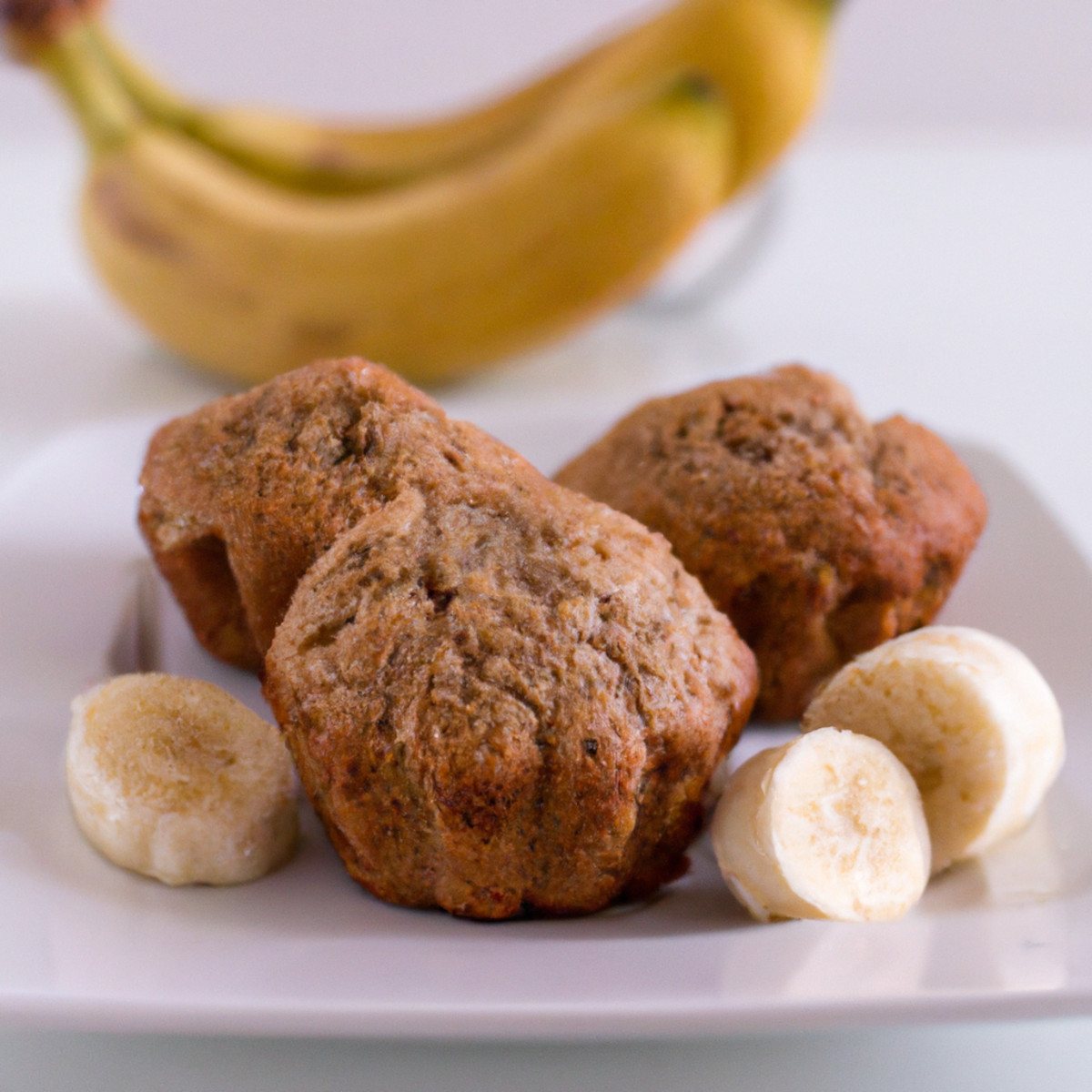 banana and oat bran muffins