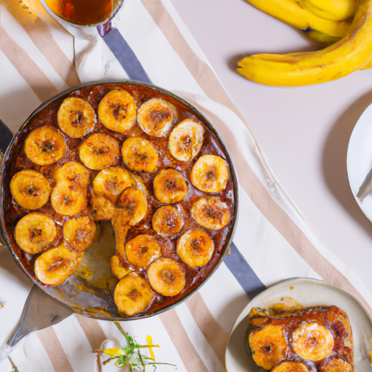 banana upside down cake