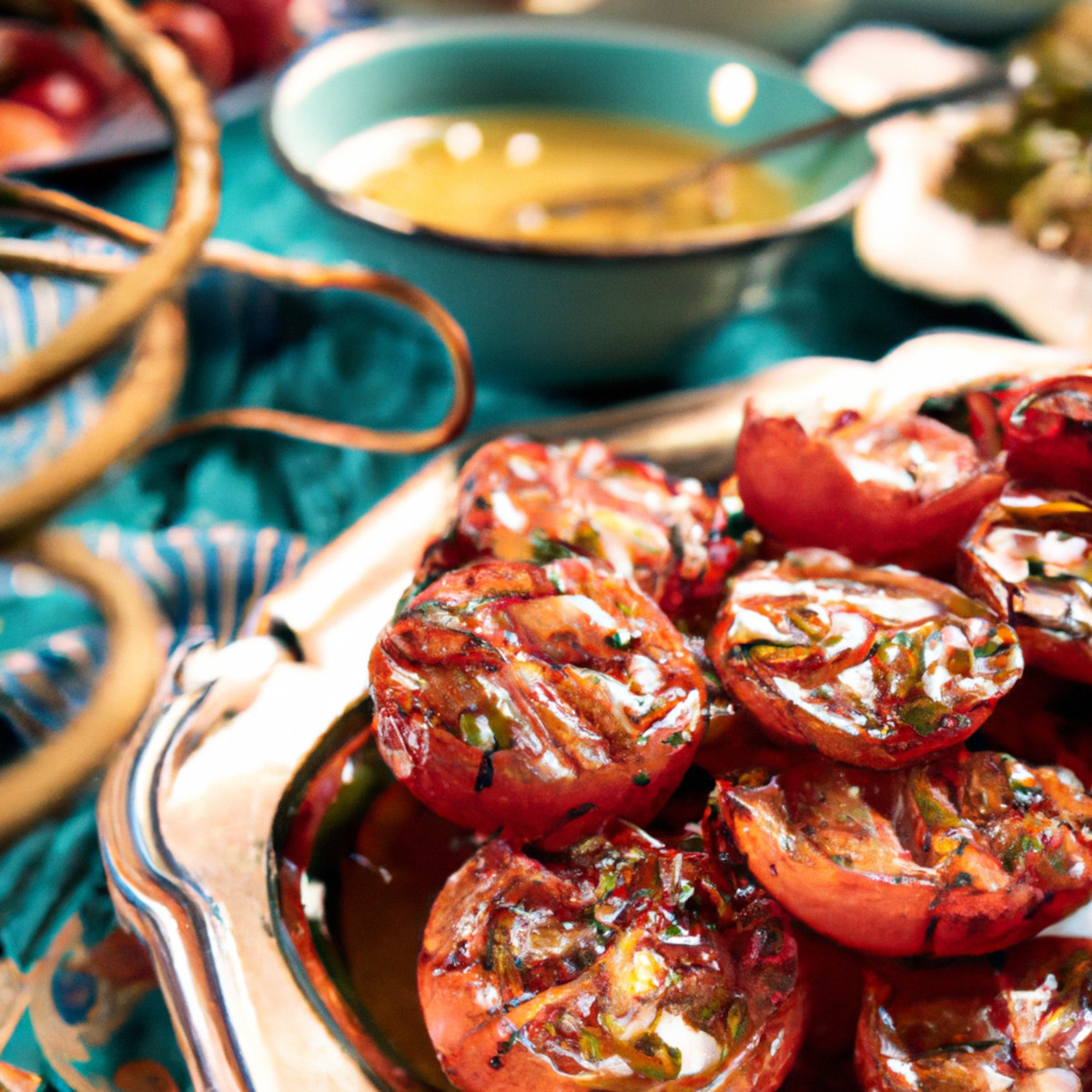 barbecued tomatoes