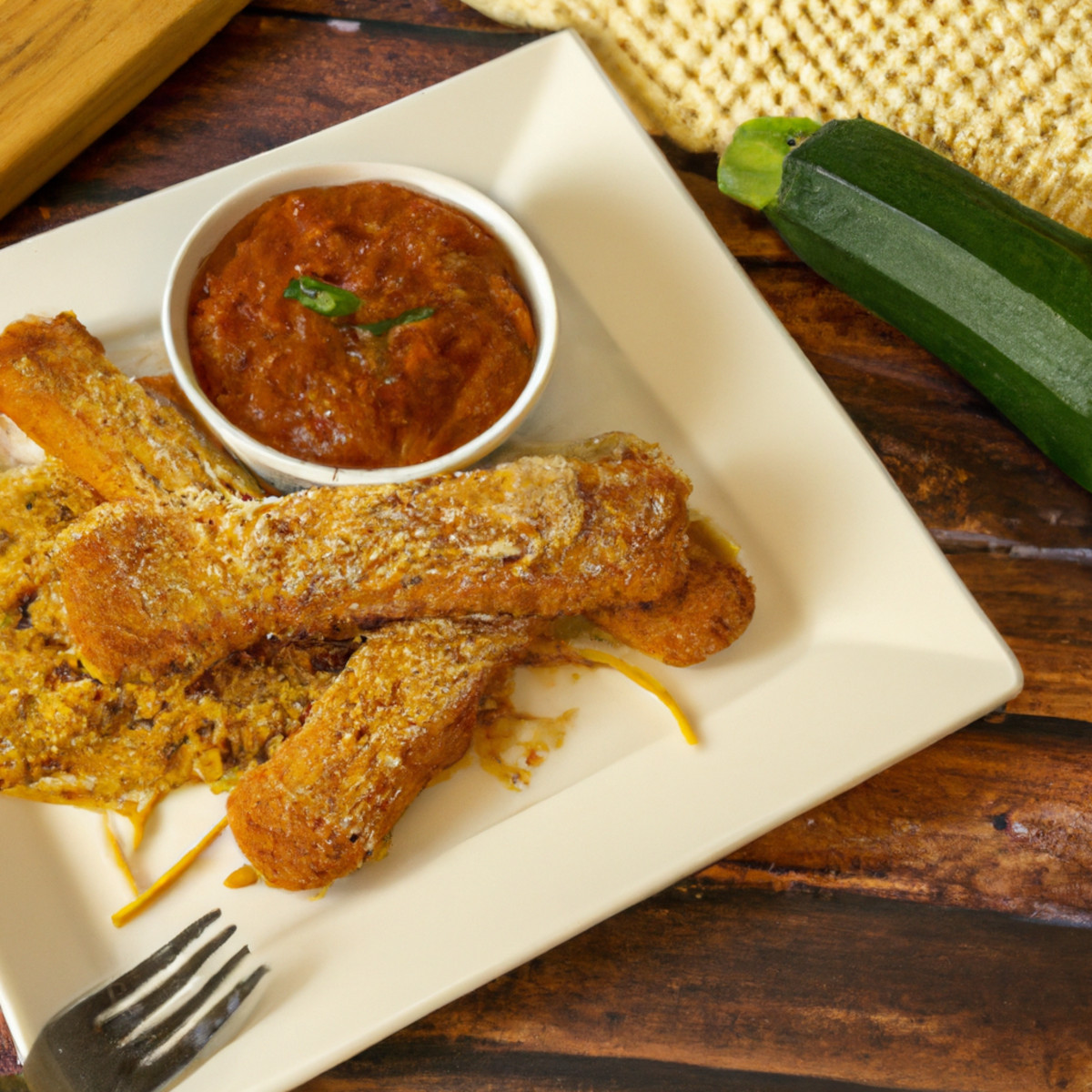 breaded zucchini fingers