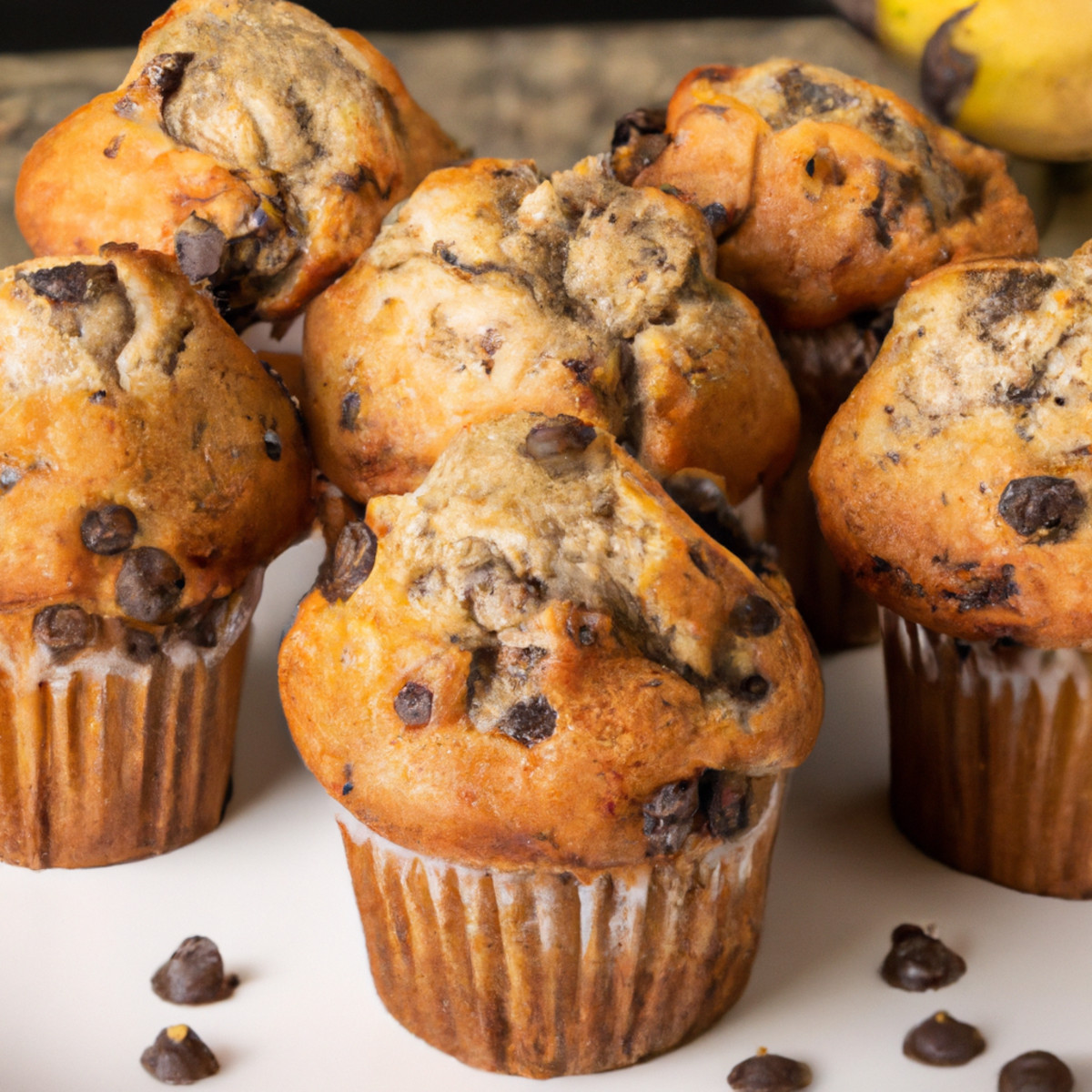 chocolate chip banana muffin