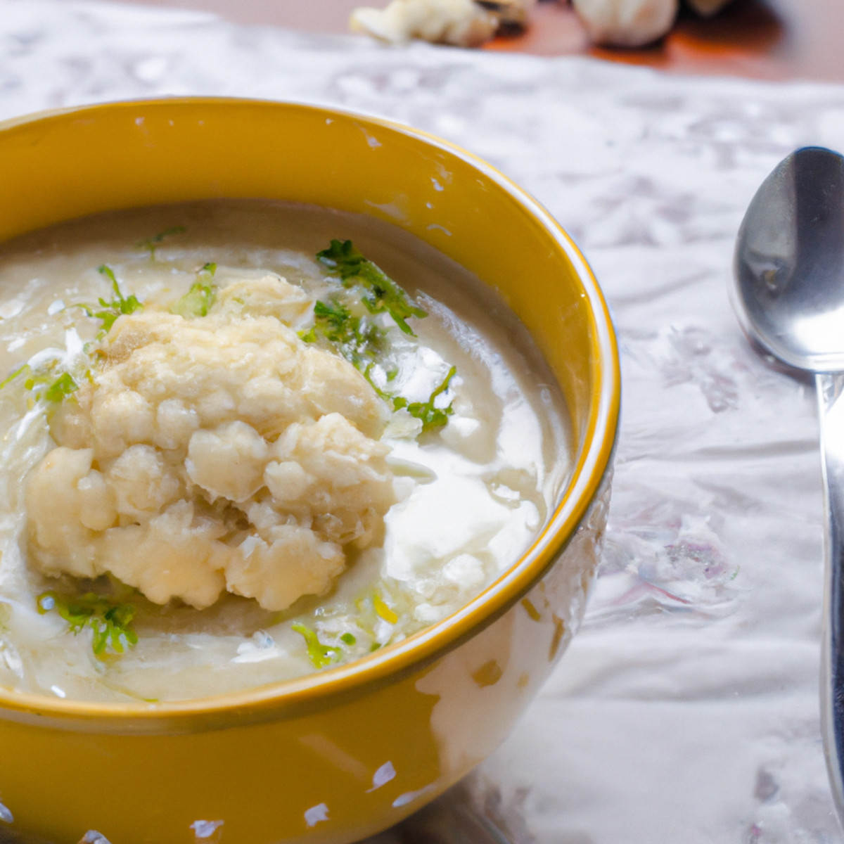 creamy cauliflower soup