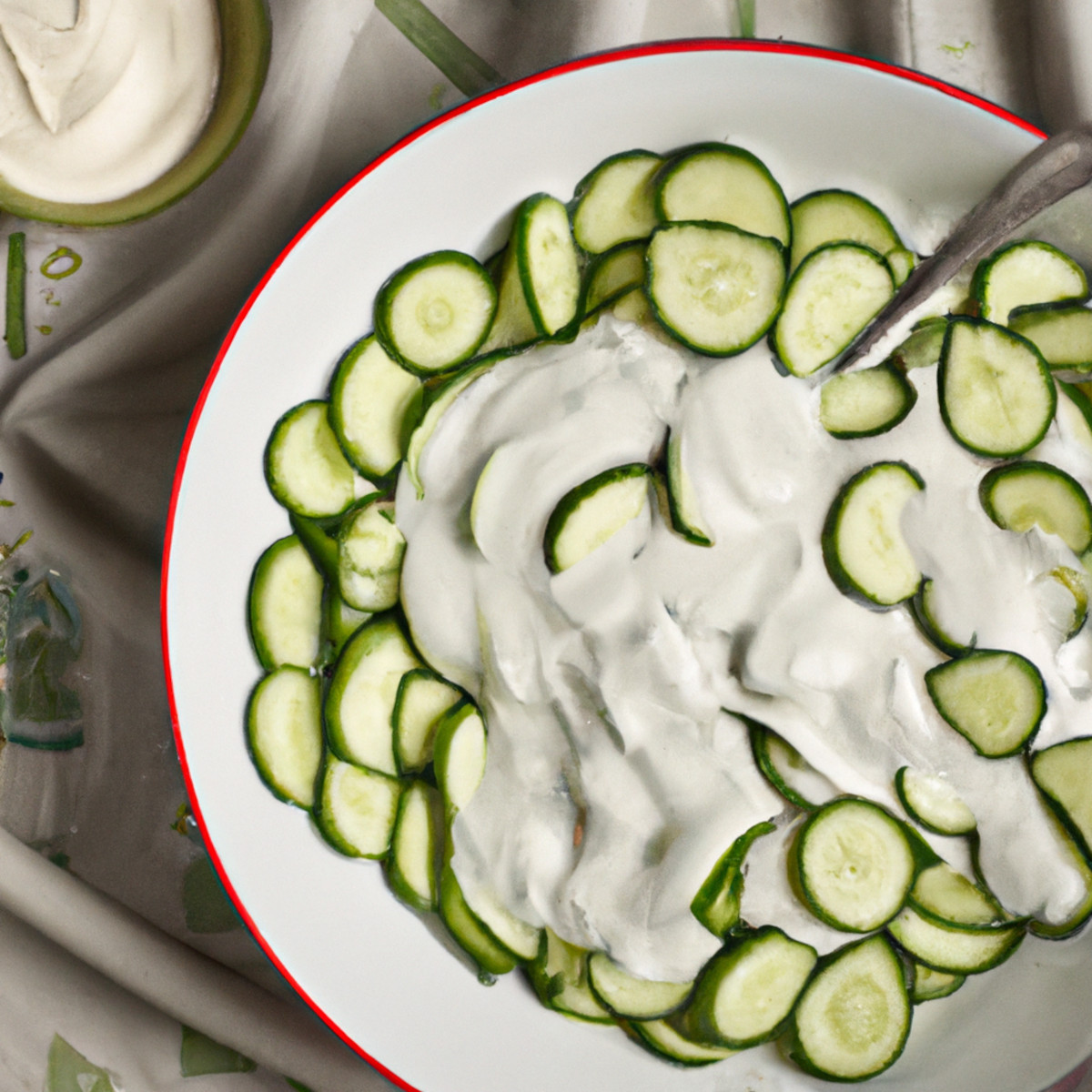 creamy cucumber salad