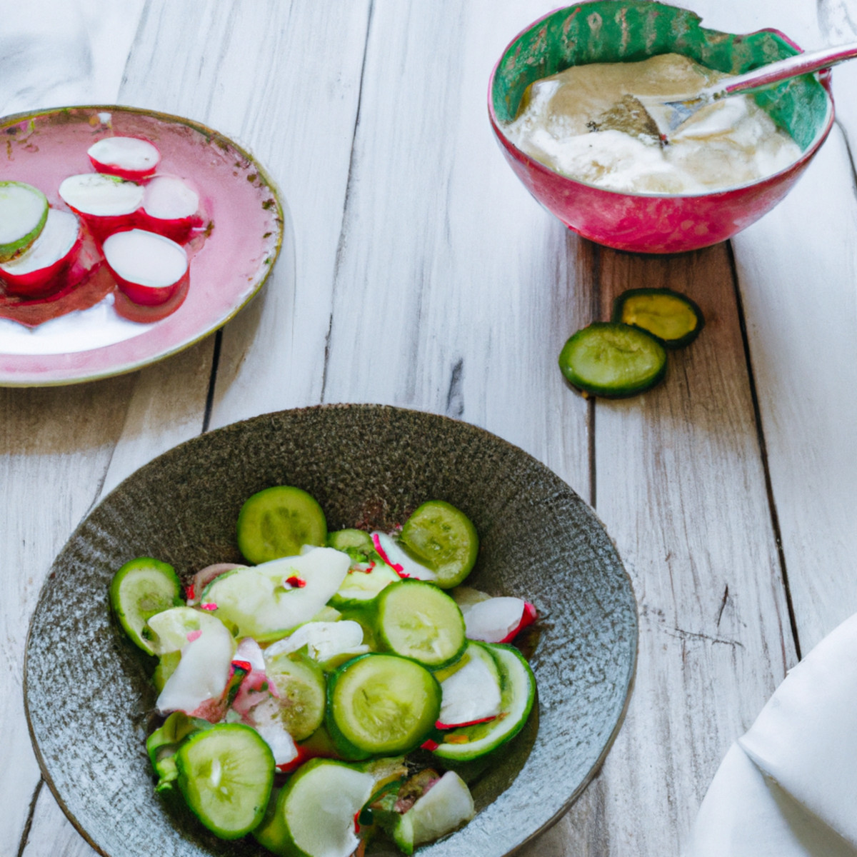 cucumber salad with creamy dressing