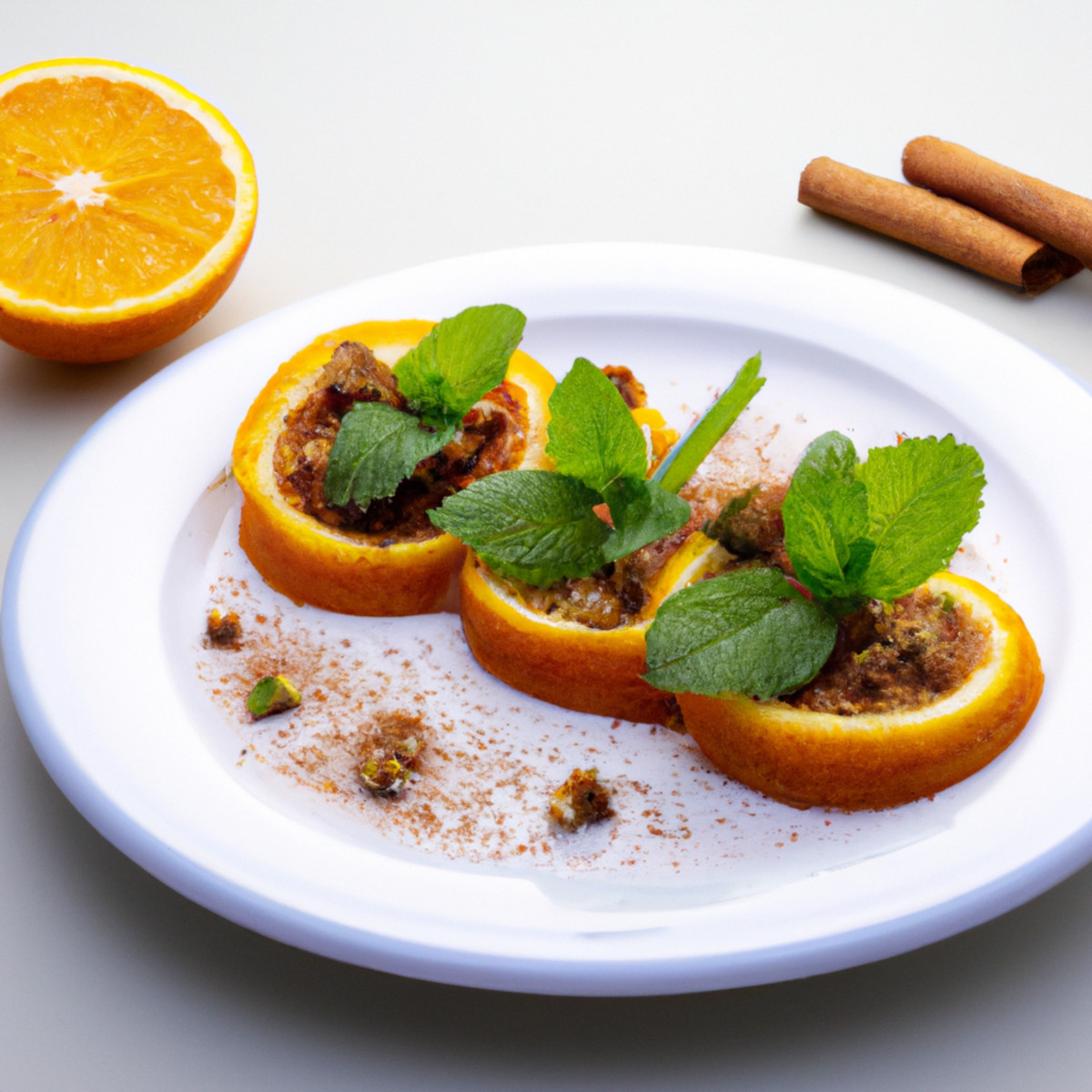 fruit salad with cinnamon