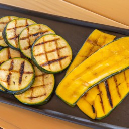 

This delicious vegan and gluten-free grilled squash and zucchini appetizer or side dish is a perfect way to enjoy the summer's bounty.