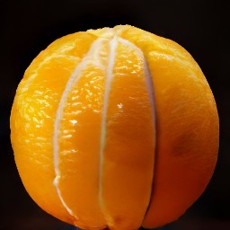 the orange will have a peeled surface.