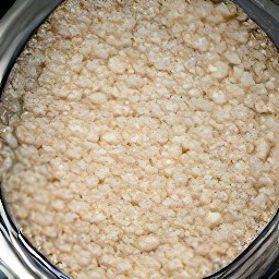 a cooked oat mixture.
