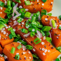 

This African side dish is a healthy and gluten-free recipe made of sweet potatoes, oranges and brown sugar, with a delicious orange glaze.