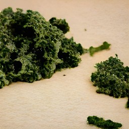 chopped kale.