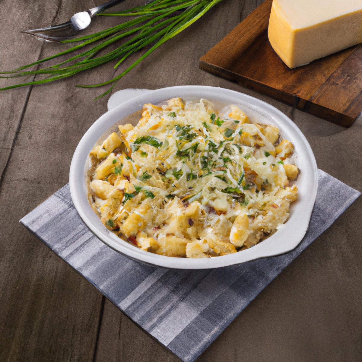 macaroni with mixed cheese