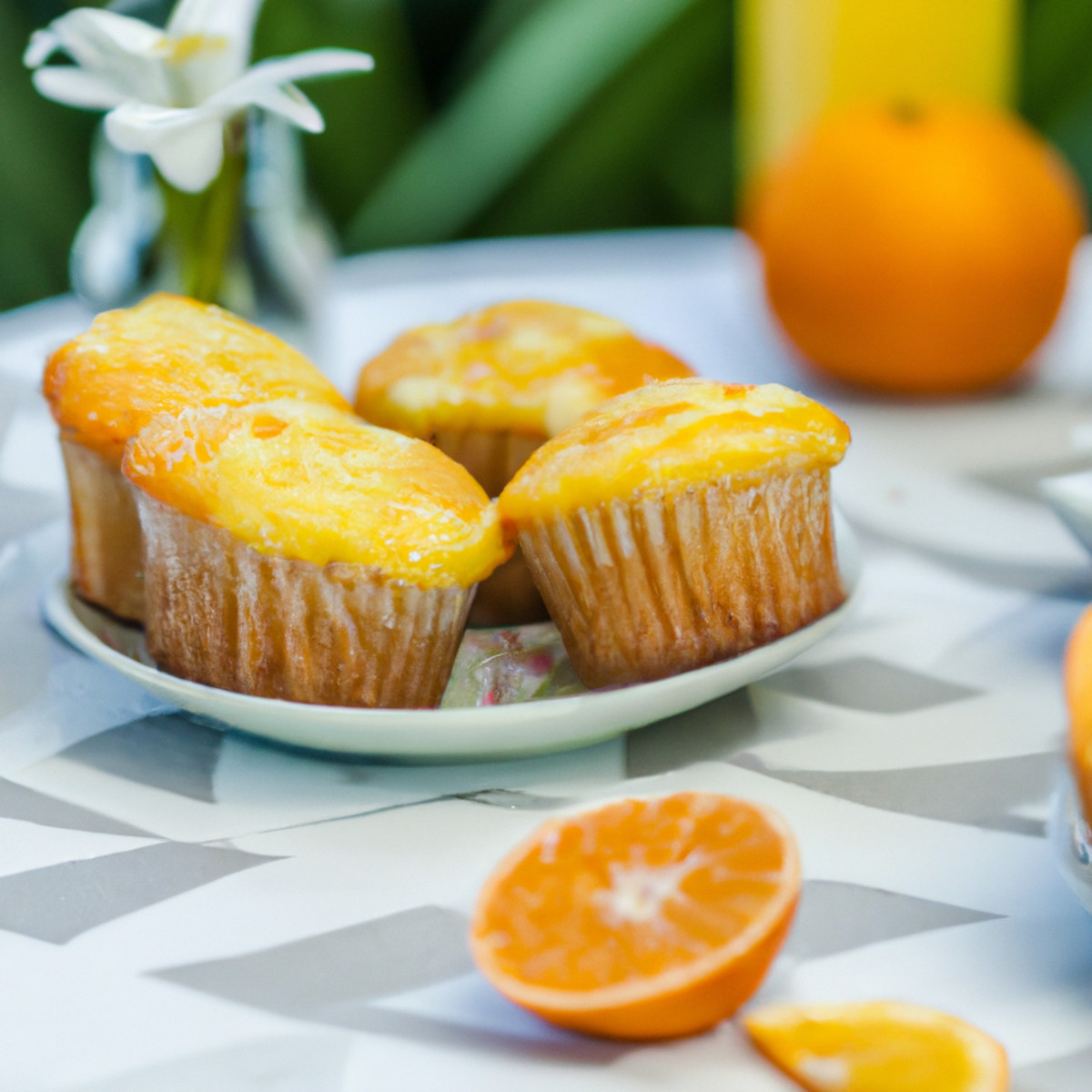 orange tea muffins