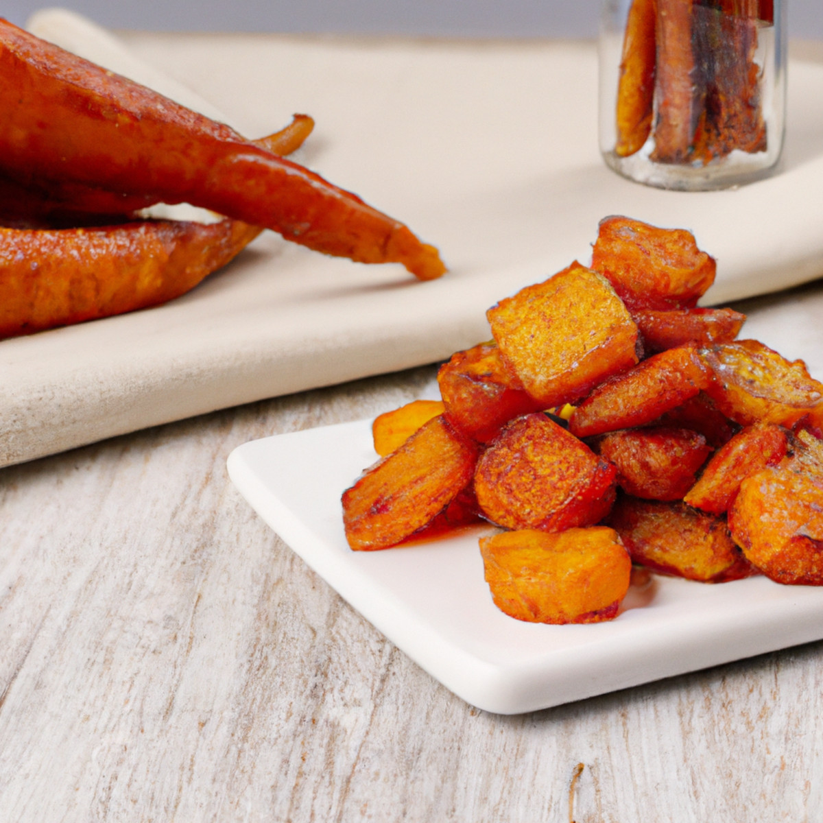 roasted and caramelized carrots with garlic