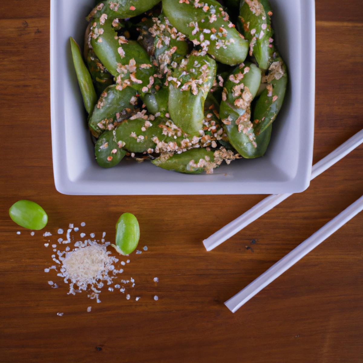 sesame coated edamame