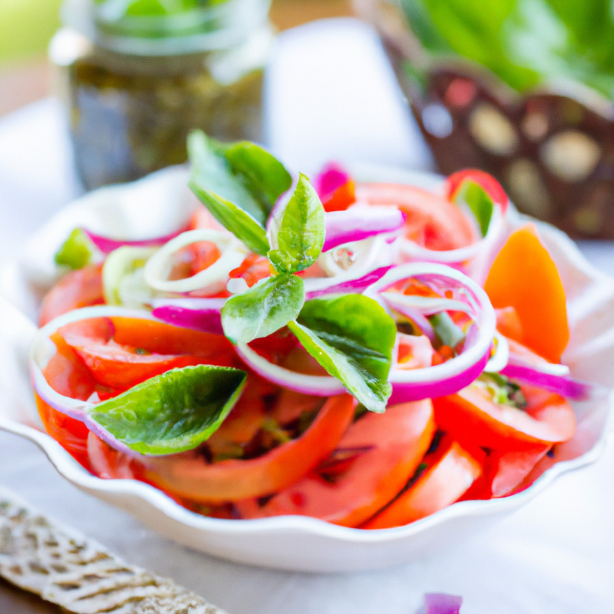 sicilian tomato and onion salad