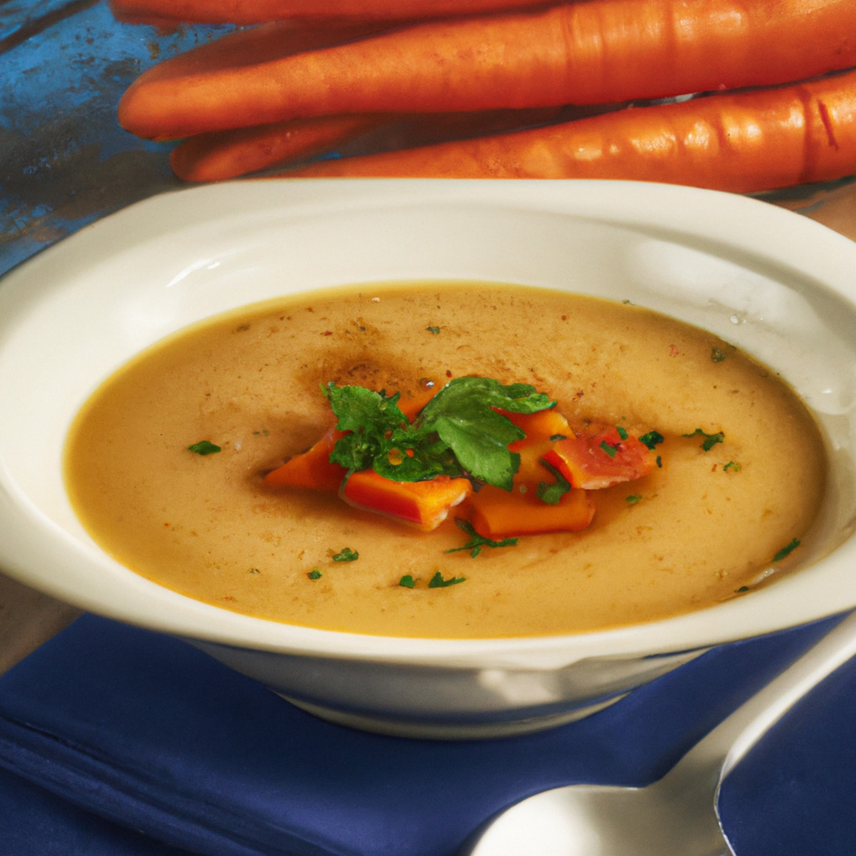 spicy parsnip and carrot soup