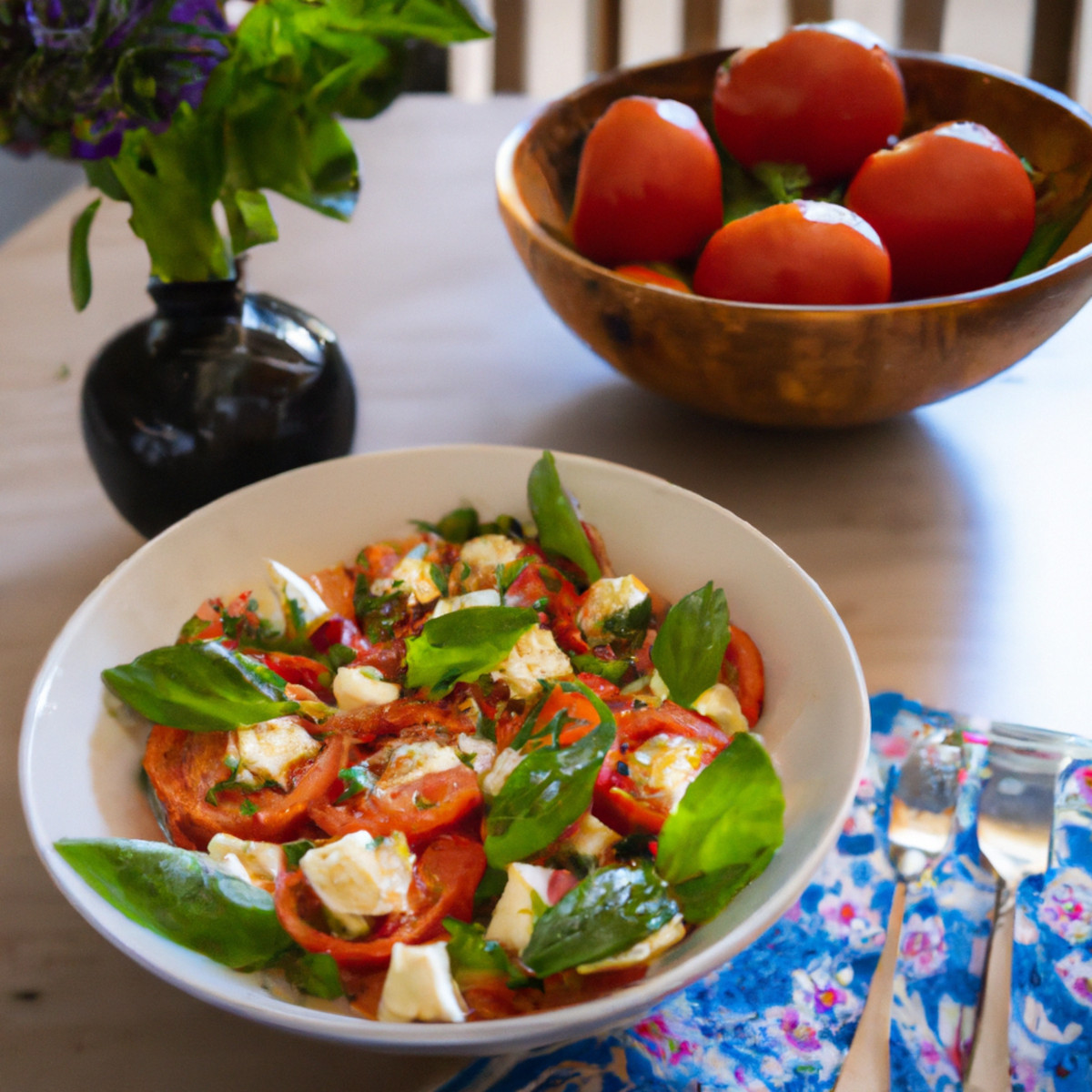 tomato and cheese salad