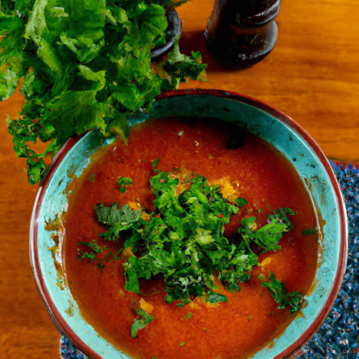 tomato and red lentil soup