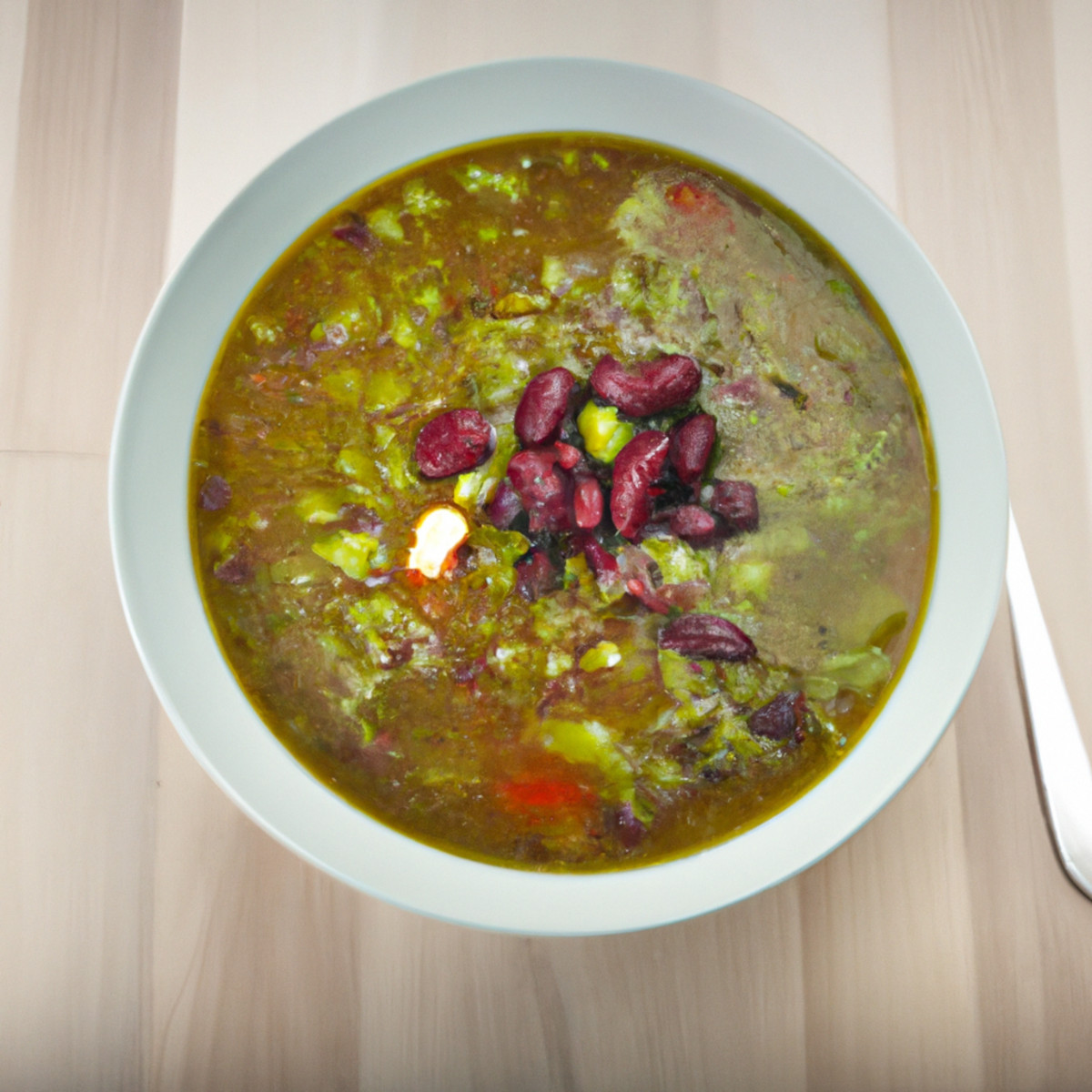 veggie and pesto soup