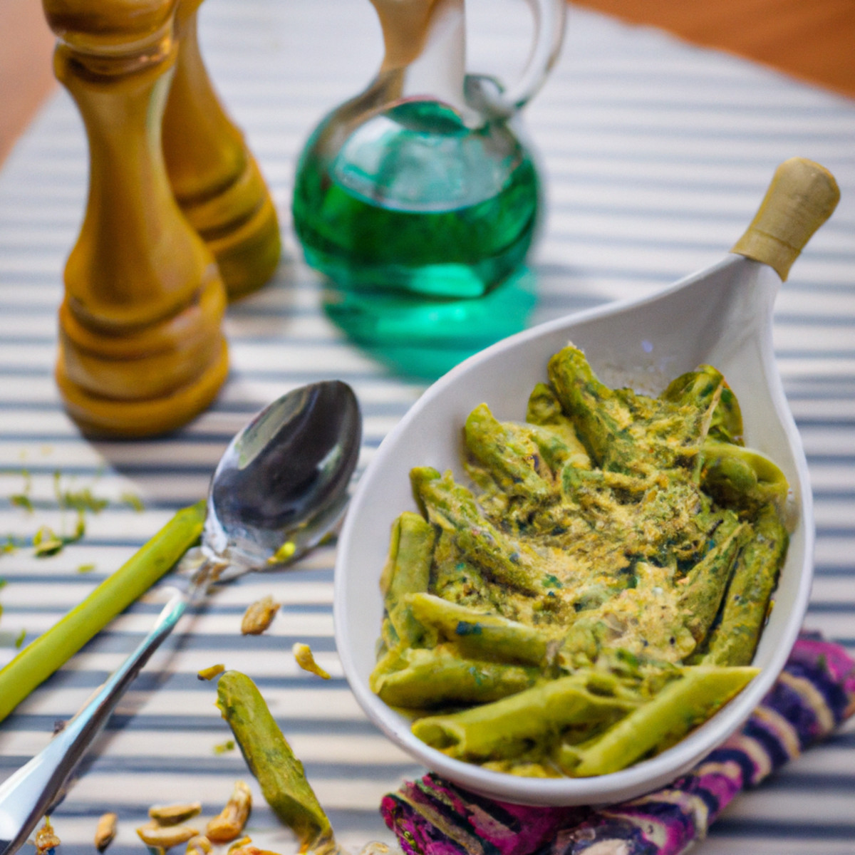 zucchinis and basil pasta